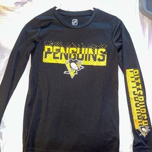 NHL Penguins Long sleeve Kids shirt ( 10/12 )